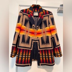 Women's Vintage Pendleton High Grade Western Wear Wool Jacket Native American
